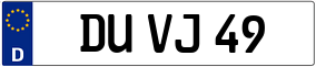 Trailer License Plate